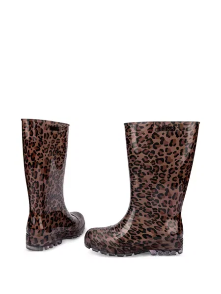 Botine Melissa cu imagine cu model leopard maro