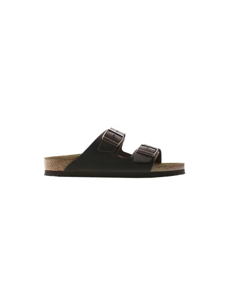 Birkenstock Șlapi de piele Arizona femei maro