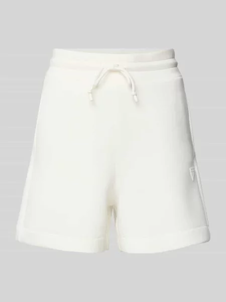 Guess szorty beżowy gładkie high waist białe