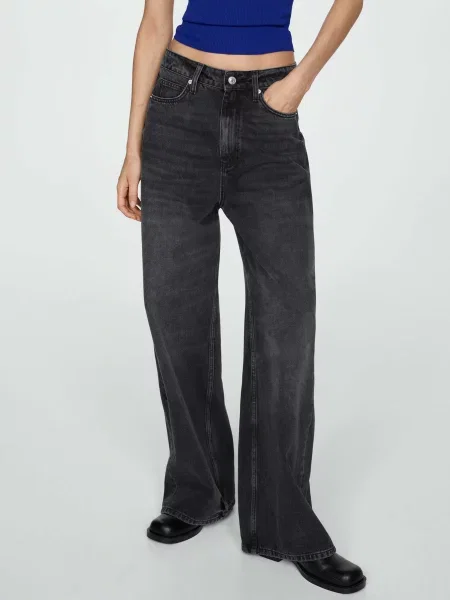 Прямі джинси MANGO чорний
