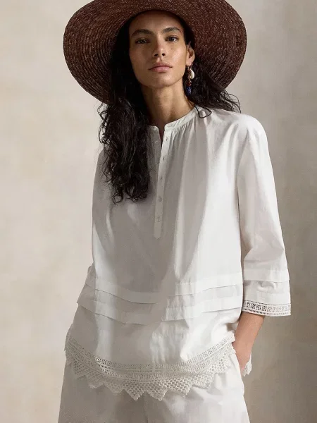 Polo Ralph Lauren bluză pentru femei din alb