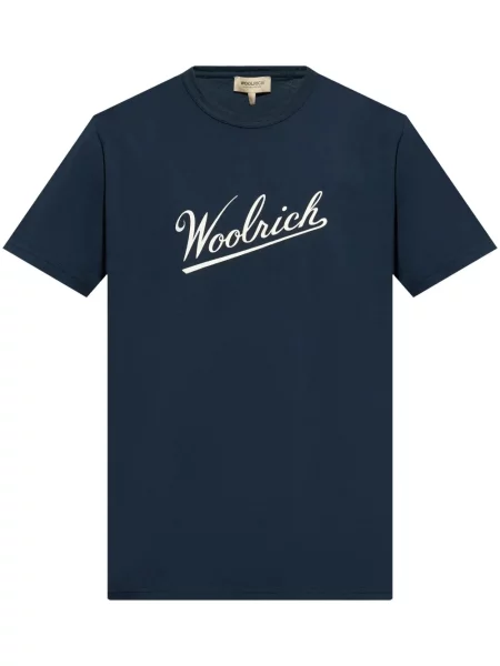 Tricou Woolrich cu imagine albastru