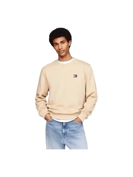 Bluza z kapturem Tommy Hilfiger z kapturem beżowa