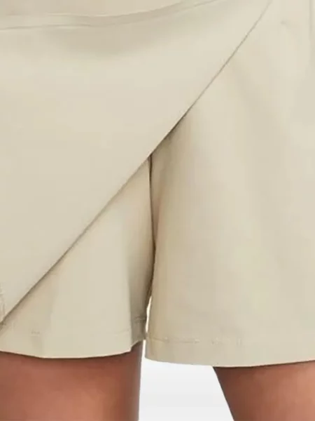 Pantaloni scurți Nike alergare cu talie înaltă în carouri albastru