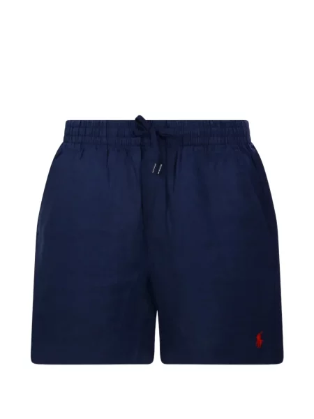 Kratke traper hlače Polo Ralph Lauren s vezicama plava