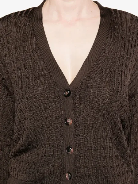 Cardigan Loewe tricotate maro