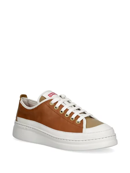 Sneakerși Camper cu platformă maro