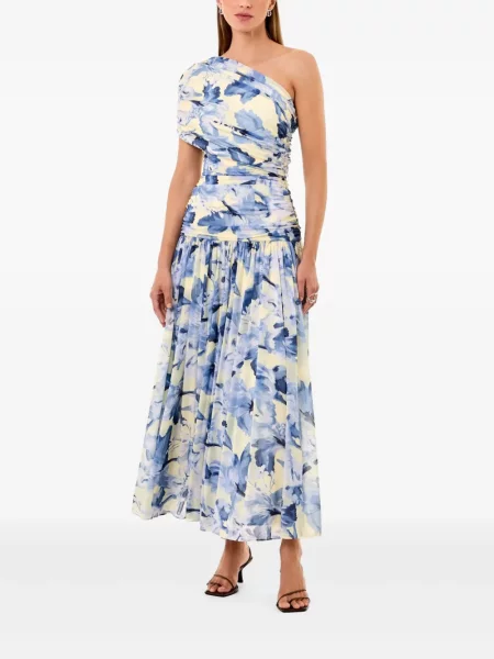 Rochie midi Nicholas până la genunchi de costum albastru