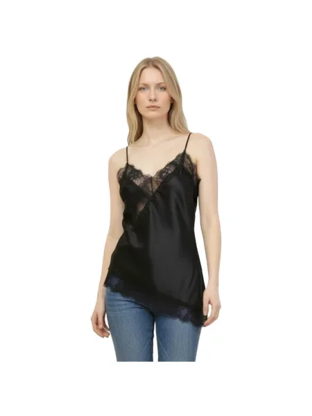 Top La Modeuse negru