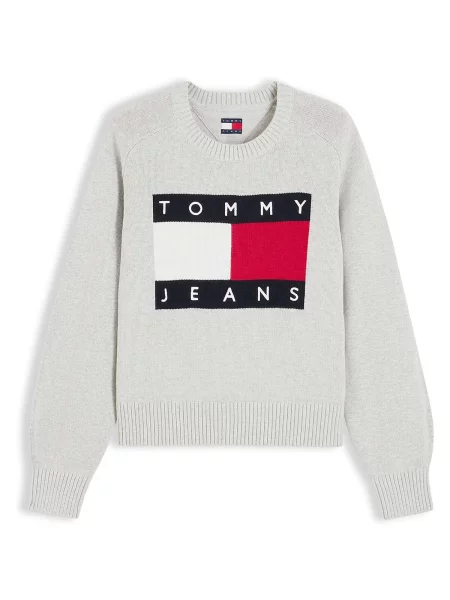 Pulover Tommy Jeans gri