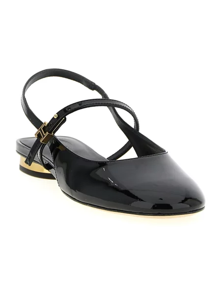 Balerinki Tod's skórzane czarne