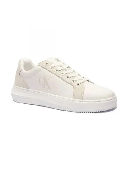 CALVIN KLEIN JEANS De piele sneakers alb