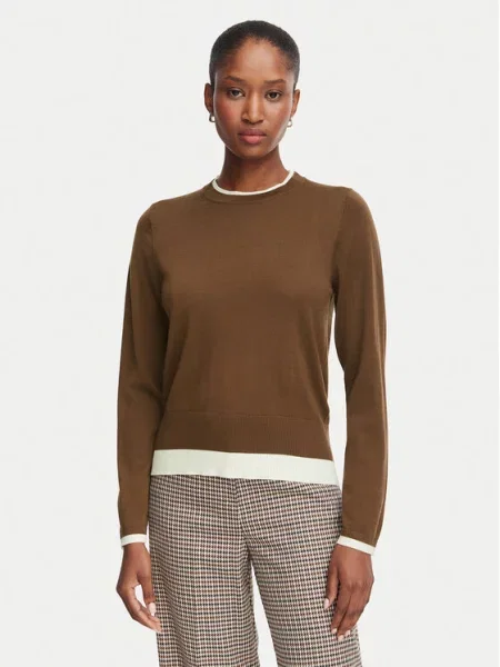 Marella Sweter Emme by Marella Prugna brązowy