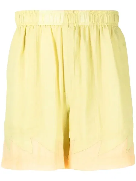 Pantaloni scurți Bode de mătase verde