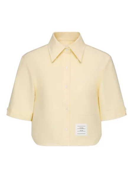 Cămașă Thom Browne scurtă galben
