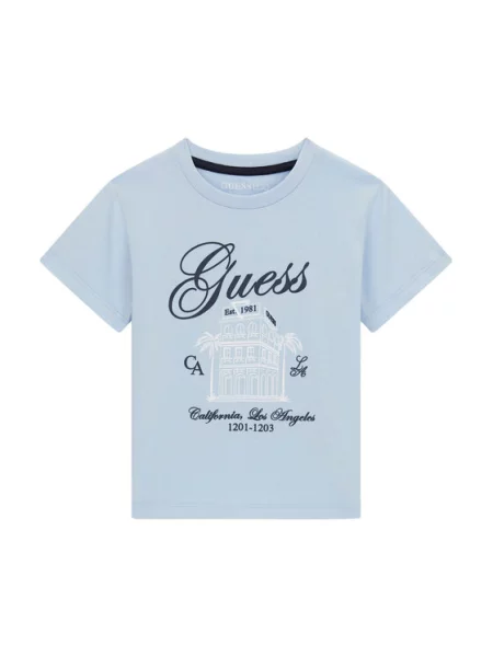 Guess Футболка Regular Fit блакитний