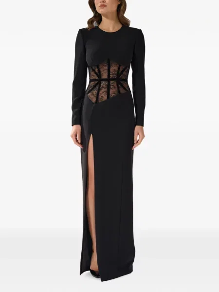 Rochie Silk Love & Lace de mătase negru