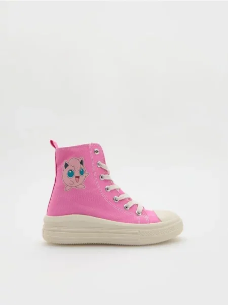 Reserved Wysokie trampki Pokémon różowy