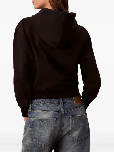 Hanorac cu glugă Calvin Klein Jeans negru