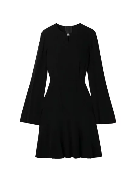 Lung rochie mini Givenchy cu volane negru