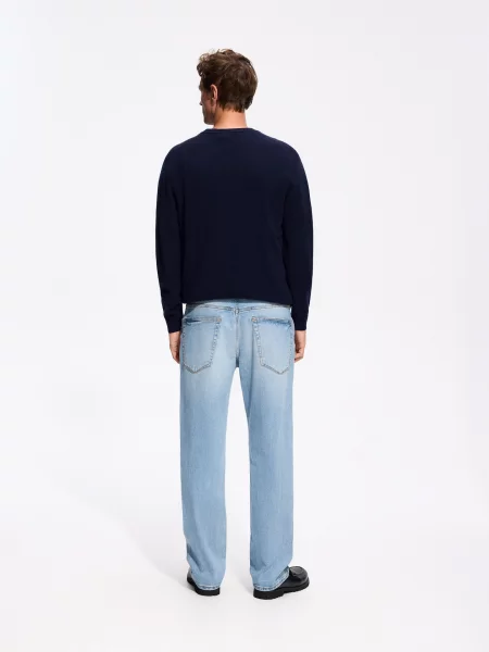 Reserved Джинси relaxed straight синій
