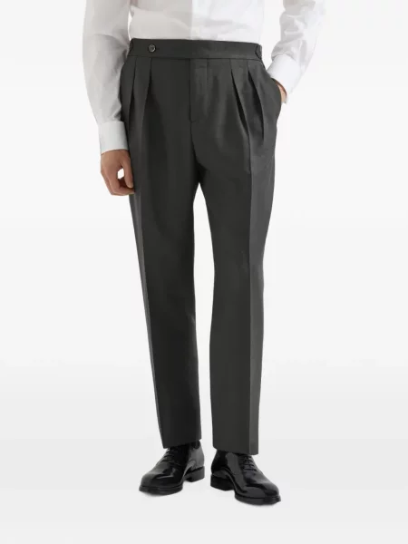 Costum Brunello Cucinelli de mătase gri