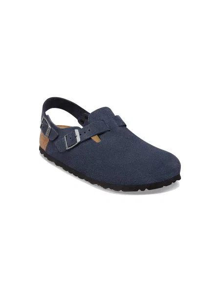 Birkenstock Tokio Suede Leather Regular Fit New Navy Kobiety Sandały Birkenstock Size: niebieski