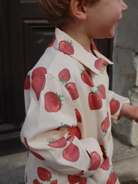 Konges Sløjd Detská bunda FEN SHIRT JACKET GOTS béžová