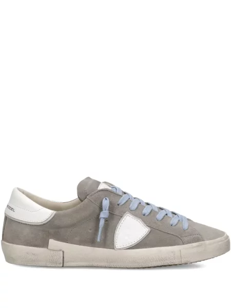 Sneakers Philippe Model Paris με κορδόνια με δαντέλα γκρι
