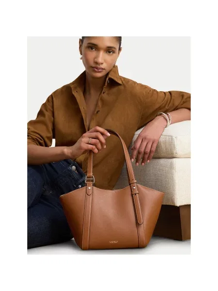 Torbica LAUREN RALPH LAUREN smeđa