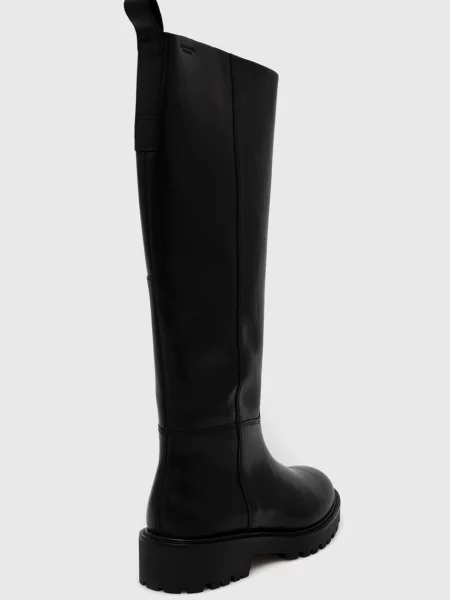 Шкіряні чоботи Vagabond Kenova на плоскому ходу чорний