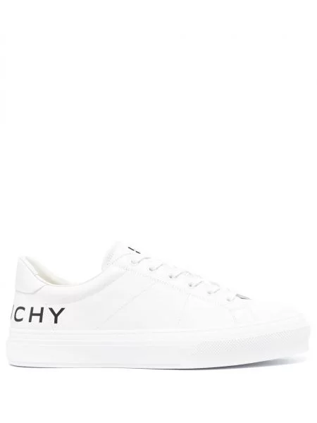 Sneakerși Givenchy din piele cu imagine alb