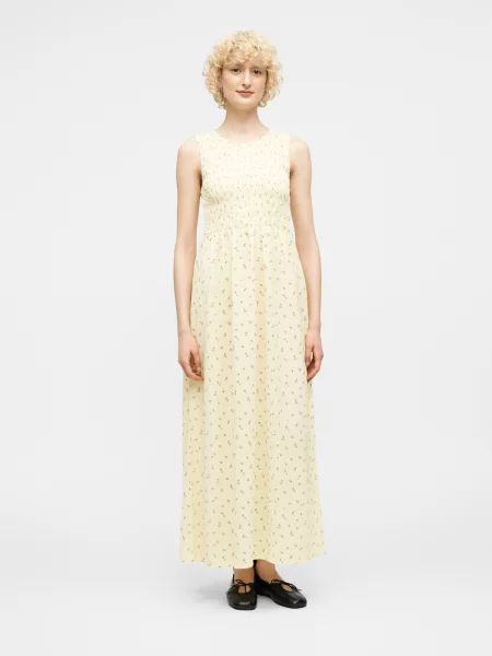 PIECES Rochie de vară PCBETTY crem / închis verde