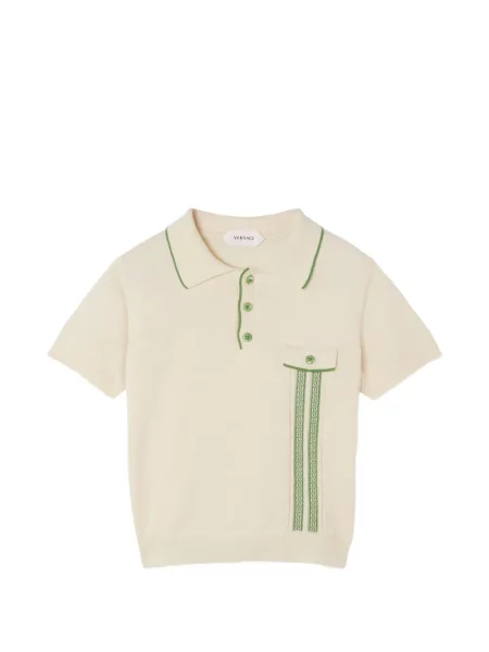 Koszulka polo dziecięca Versace biała
