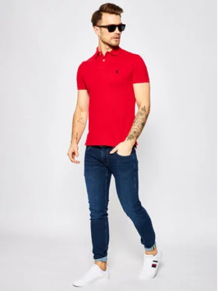 Krátké polotričko Polo Ralph Lauren červené