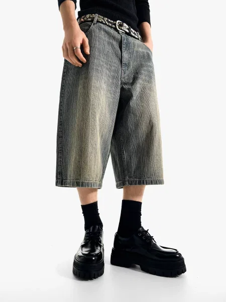 Bershka Kavbojke moder denim