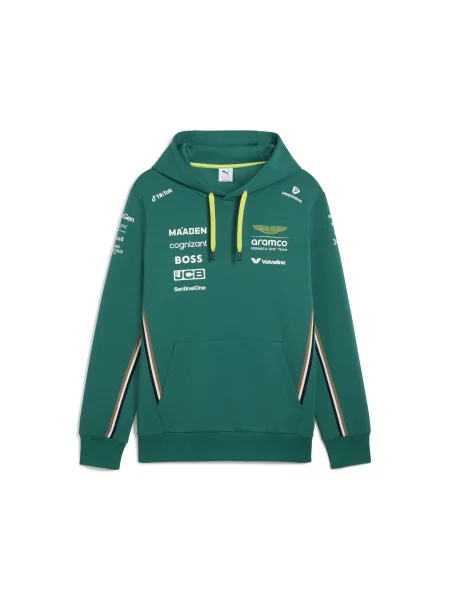 Replika bluzy z kapturem PUMA x ASTON MARTIN ARAMCO Motorsport Lux S zielony