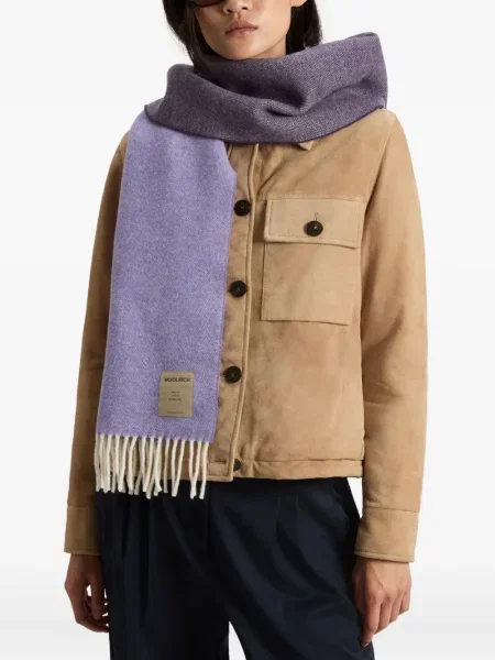 Fular Woolrich de lână violet
