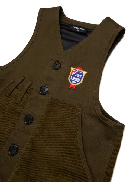 Kamizelka dziecięca Dsquared2 brązowa