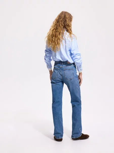 Reserved Джинси straight fit синій