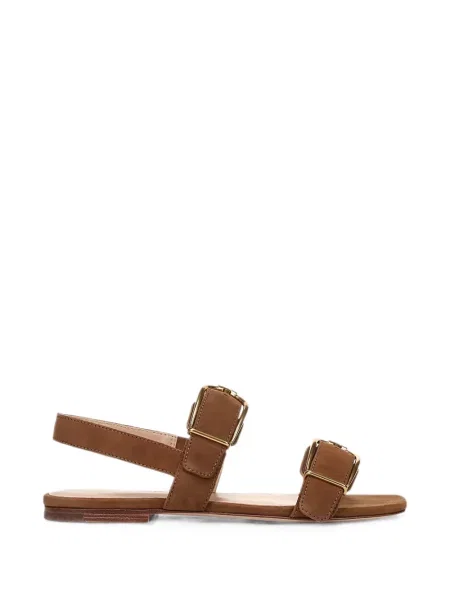 Sandale Veronica Beard cu cataramă slingback maro