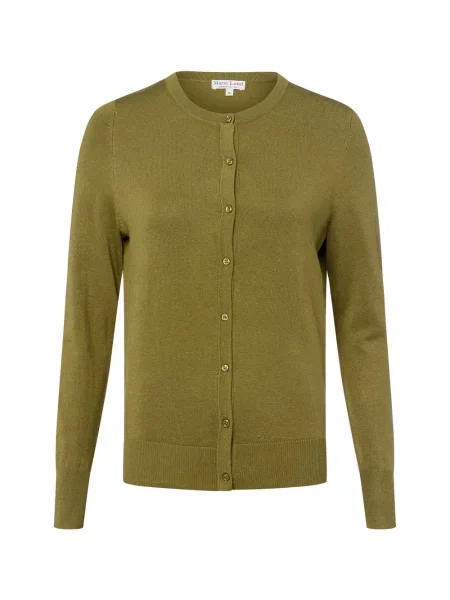 Marie Lund Kardigan Kobiety jednolity S zielony