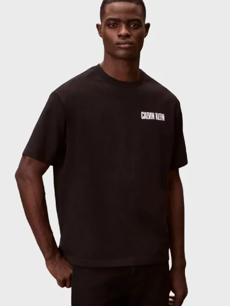 Футболка Calvin Klein Jeans с автографом черная