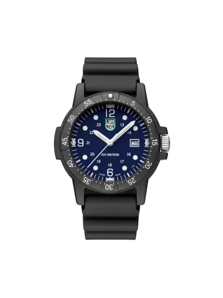 Lniany zegarek Luminox czarny