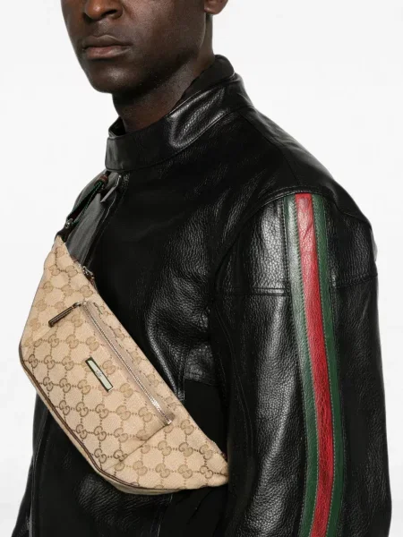 Cu centură curea Gucci cu dungi