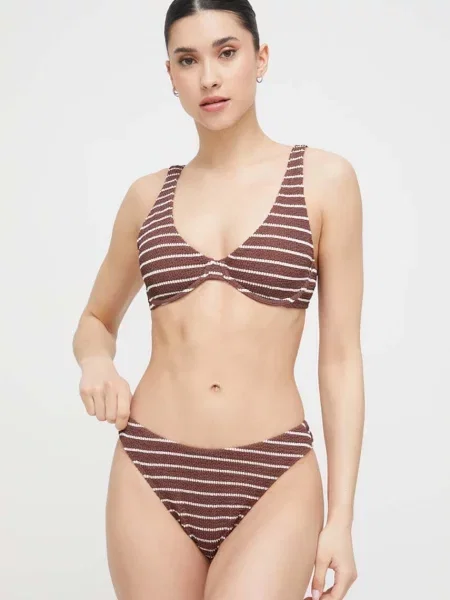 Plavky Abercrombie & Fitch hnědé