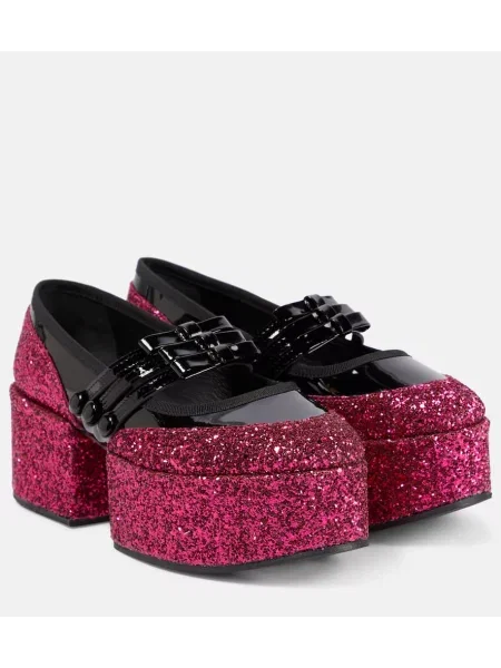 Pantofi cu toc Noir Kei Ninomiya cu platformă negru
