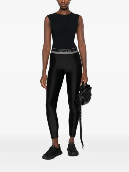 Leggings Just Cavalli cu autograf negru