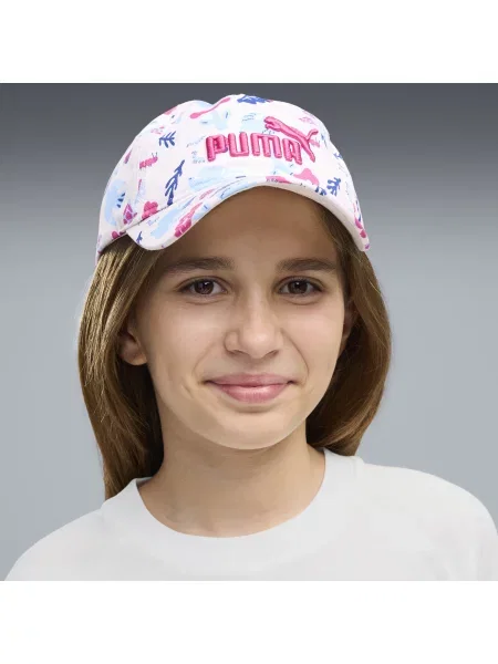 PUMA Młodzieżowa czapka z daszkiem Essentials No. 1 Logo Printed Akcesoria biały