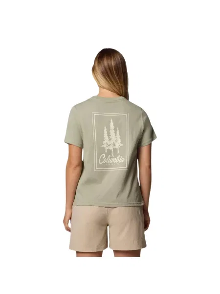 T-shirt sportowy z krótkim rękawem Rolling Bend Graphic SS Tee zielona
